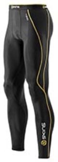 A200 メンズロングタイツ (BLACK / YELLOW)
